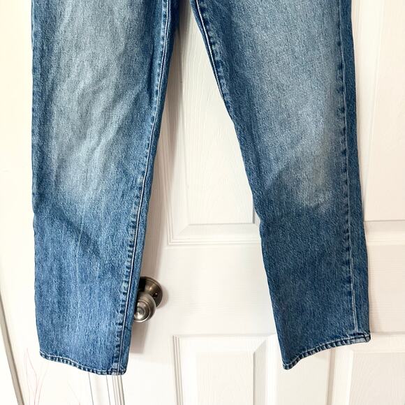 Baldwin Therese High Rise Classic Straight in Pure Wash Denim Jeans Women 26 - Picture 4 of 12